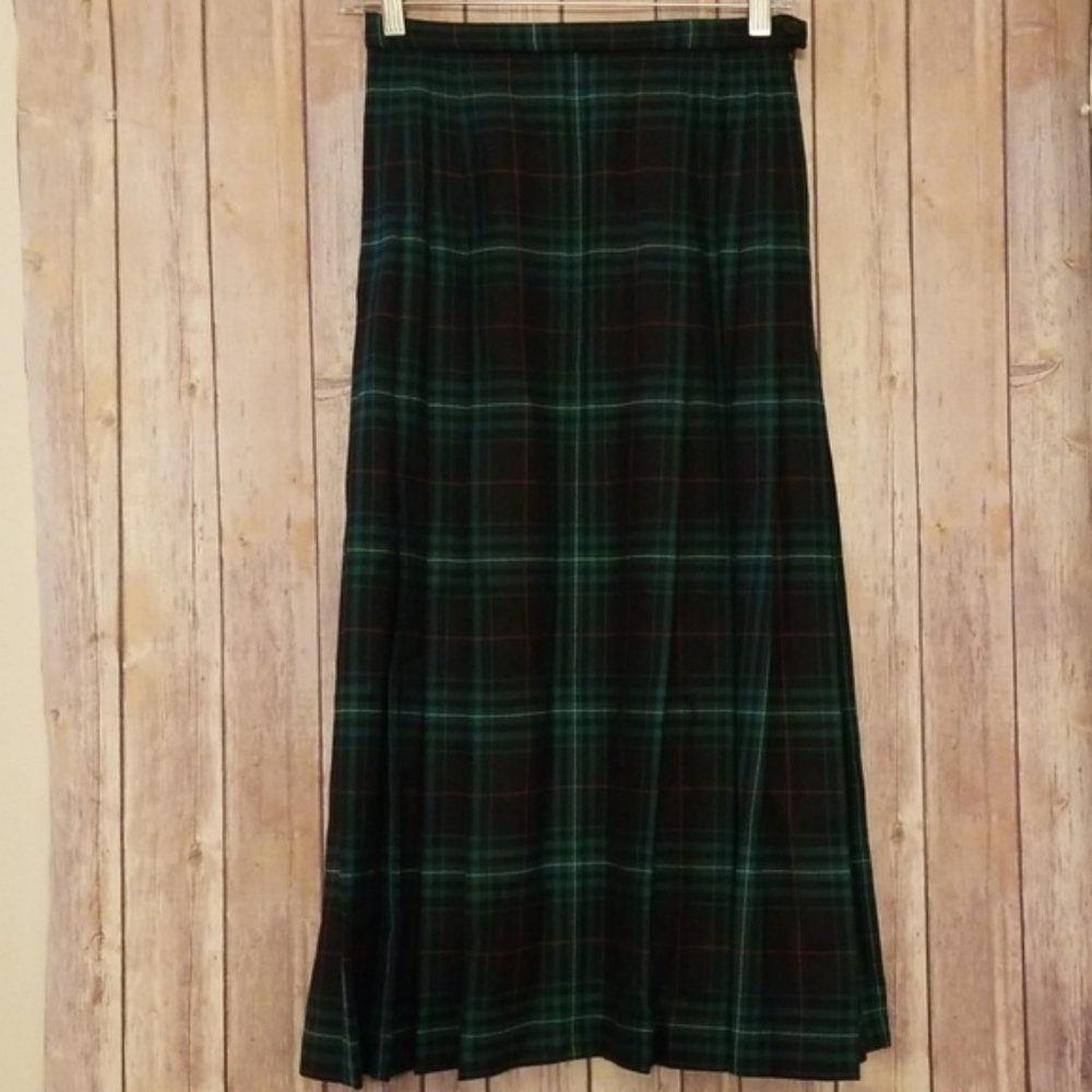 Pendleton PLAID Pleated Skirt SZ 6P